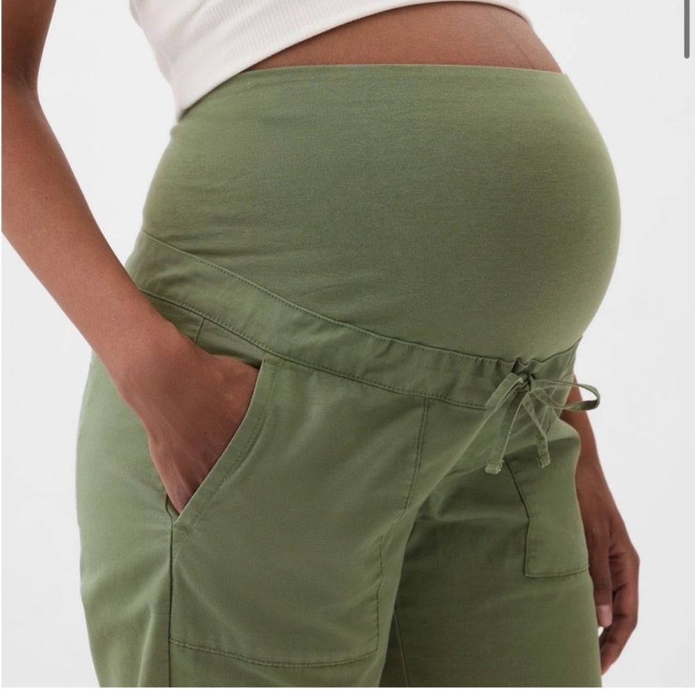 Green Maternity Joggers